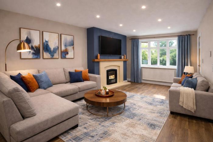 Sleeps 8 Four Bed Contractor Group House Corby Parking