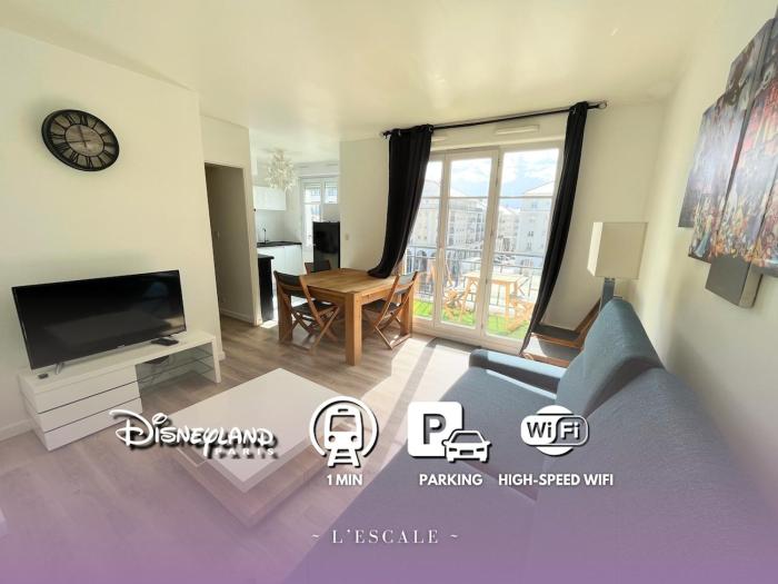 LEscale - T3 Cosy - Parking, RER A et Disneyland
