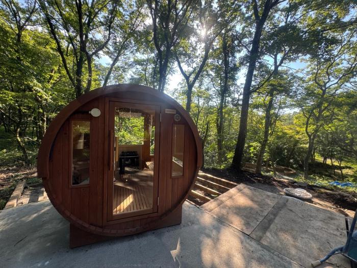 Private Barrel Sauna & Nature Retreat Japanese Kotatsu バレルサウナ&バーベキュー