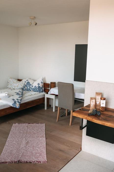 Individual room surrounded by nature