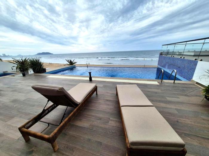 Depto Lujo Azul Pacifico #1 Alberca frente al Mar