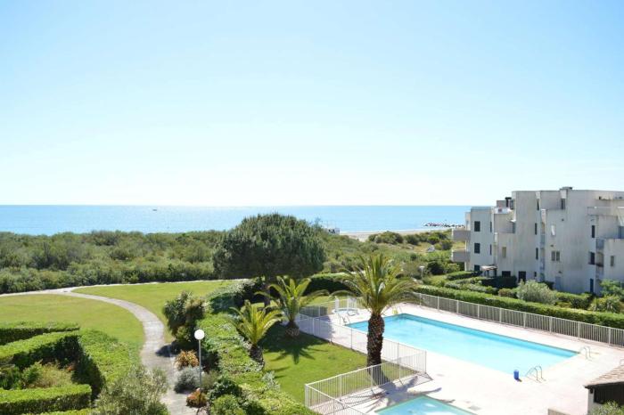 Appart Studio front de mer et piscine 4 couchages SAINT CYPRIEN SC080-716