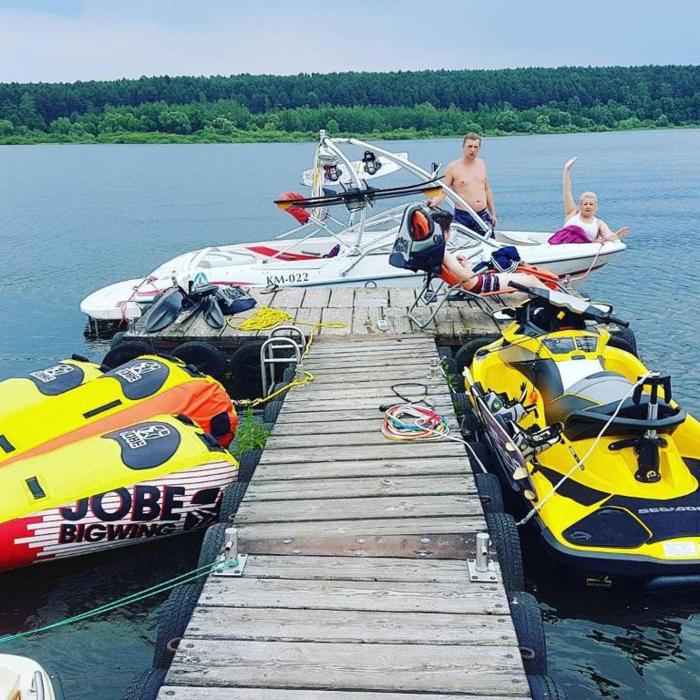 Leśna Willa z plażą i basenem nad Zalewem Chańcza, sauna, bania SPA