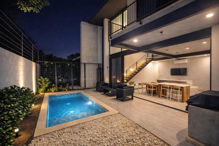 Modern Beach House Private Pool Close to Beach