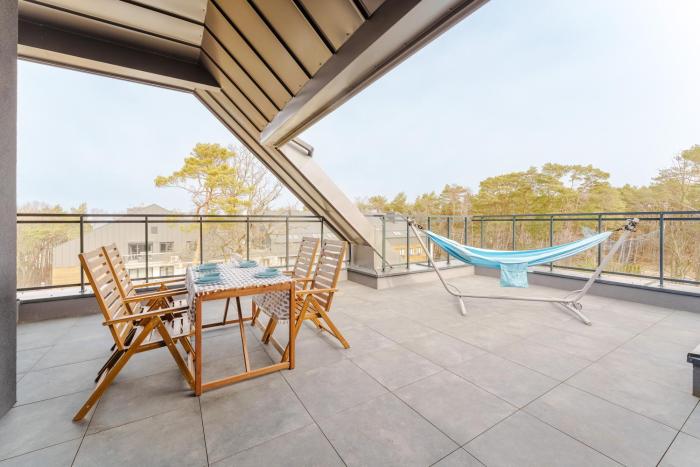 Morzlive B88 Komfortowy nadmorski apartament bez barier z tarasem i sauną