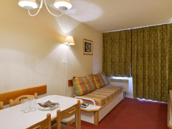 Studio cabine fonctionnel, accès direct aux pistes, animaux admis - FR-1-181-2211