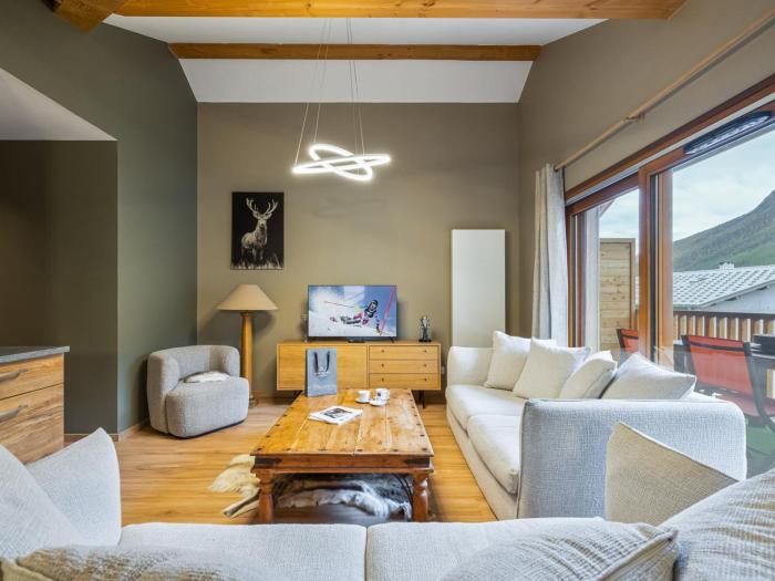 Appartement neuf avec grande terrasse, balcon et parking à Serre Chevalier - FR-1-808-4