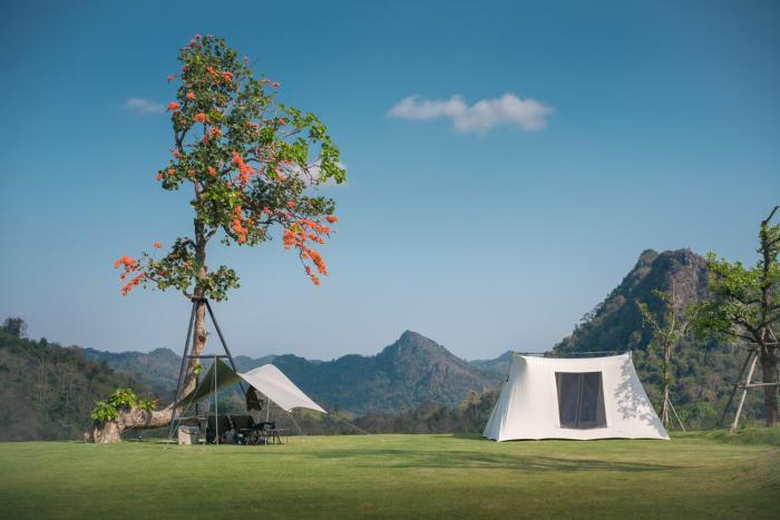 Banyakard Campground ลานกางเต็นท์บรรยากาศ