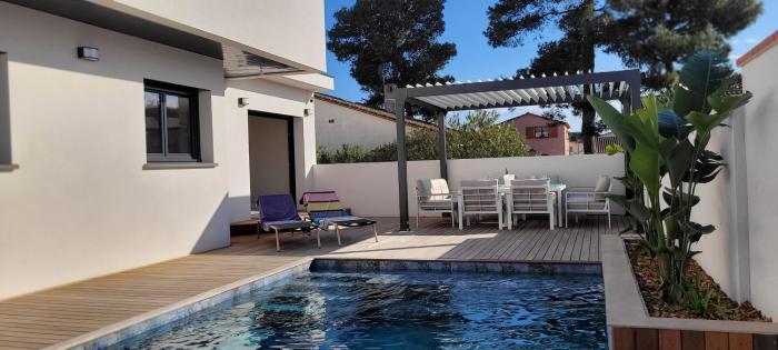 Villa - Sainte-Marie-La-Mer piscine wifi parking