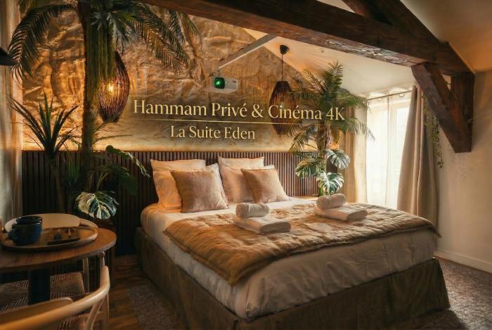Suite Luxe Eden - Hammam Privé et Cinéma Immersif - Expérience unique