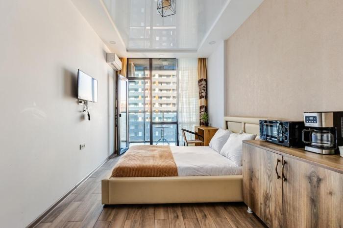 Apartment with WI-FI, Coffee, Tea at Dar building