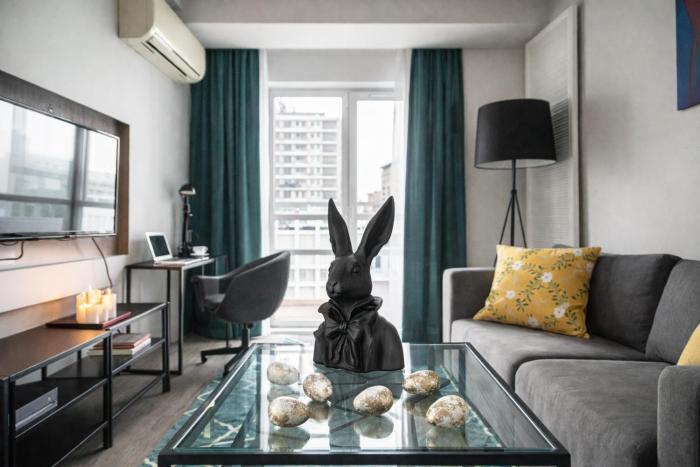 oompH Warsaw Central Luxurious Air-Conditioned Apartment with Balcony