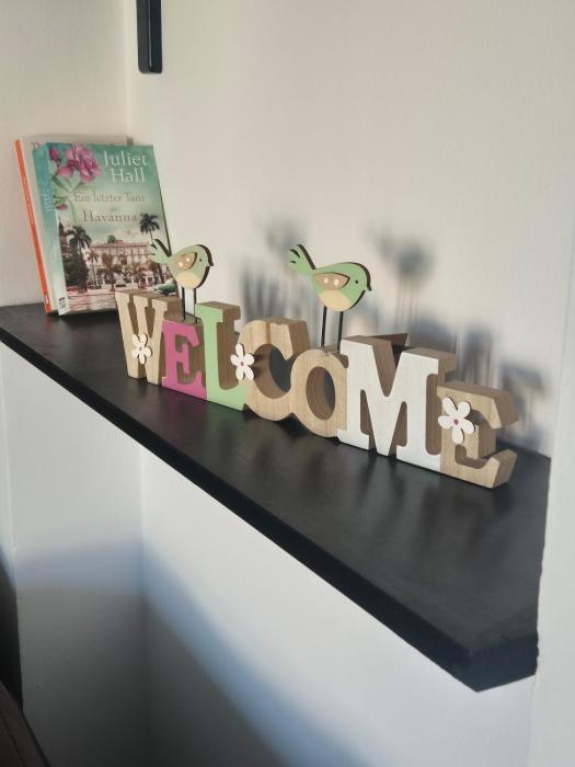 Cozy green garden near the sea