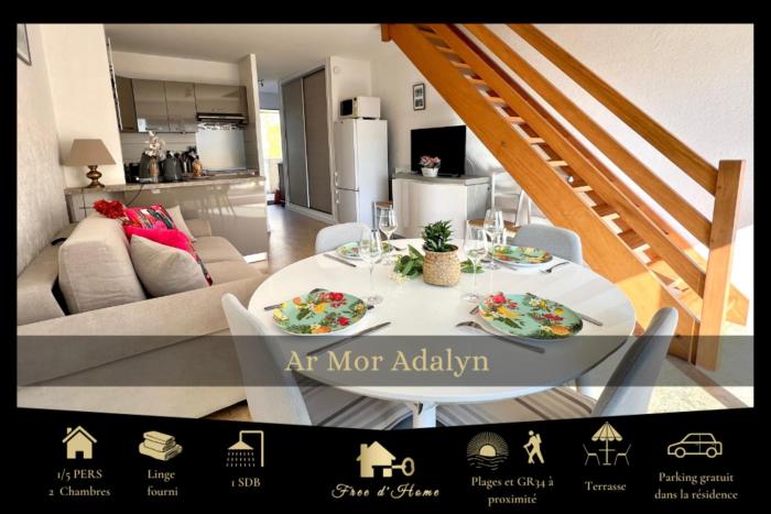 Ar Mor Adalyn - Balcon - parking privé - plages & GR34