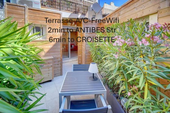 Joli Studio TERRASSE, Venizelos-CANNES CENTRE A0B169