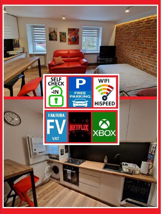 MAX APARTAMENTY LUBLIN parter, free parking