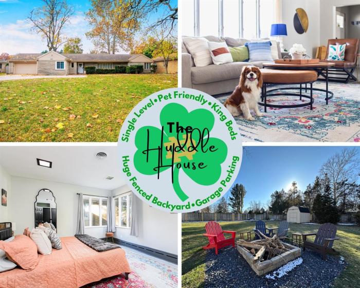 1mi to ND, King Beds, Easy Parking, Pet Friendly, Huge Fenced Yard for Games