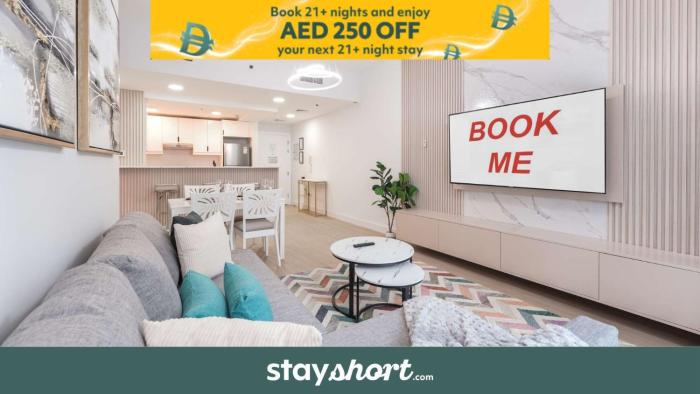 Free housekeeping visits during your stay - StayShort - Modern 1 Bedroom in Dubai Marina that Sleeps 4 Near Metro
