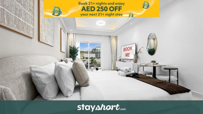 Free housekeeping visits during your stay - StayShort - Studio in Arjan Sleeps 4 with Amenities