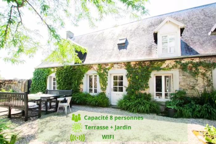 Charmant cottage normand avec vue panoramique sur la côte de Regnéville