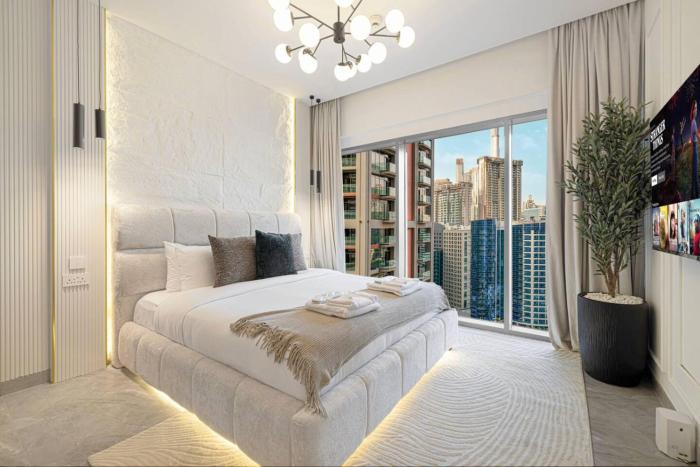 High Floor Burj view in Peninsula One Community