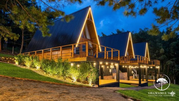 Cabana 14min centro Gramado +hidro e vista pserra