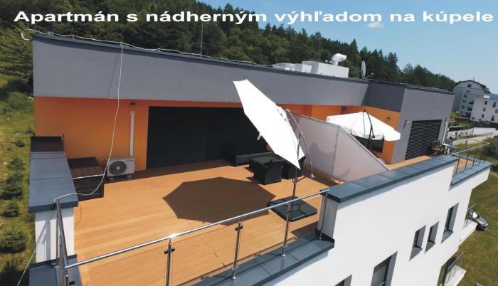 Penthouse apartmán s terasou - rezidencia Minerál