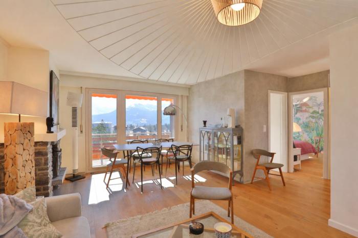 Crans mountain view