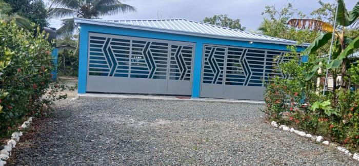 Casa amueblada en campo de Bonao