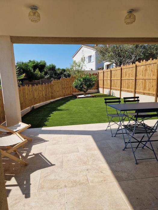 Appartement 4 personnes 2 chambres avec jardin