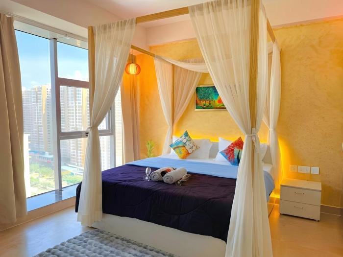 1BHK Suite with Balcony and Pool View