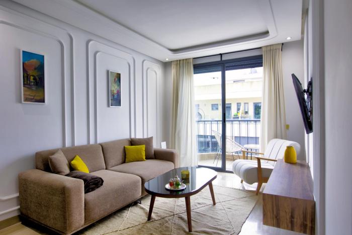 Modern Apartment Casablanca Quartier des Princesses 1BR Balcony Parking - Hug