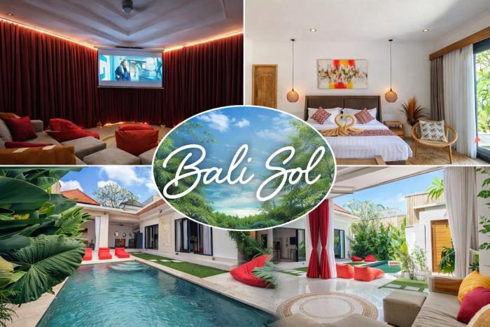 2BR Elevated Pool Villa w Cinema in Seminyak Heart