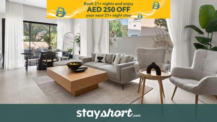 A FREE HOUSEKEEPING VISIT FOR EVERY STAY BETWEEN THE 16TH FEB AND THE 16TH MAR - StayShort - Stylish Arabian Ranches Villa for 9 Near Golf with Private Pool!
