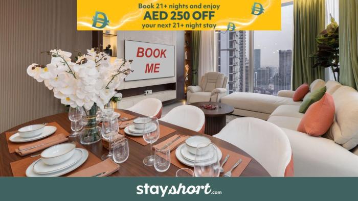 Free housekeeping visits during your stay - StayShort - 2 BR in Downtown Sleeps 4 with Beautiful Views