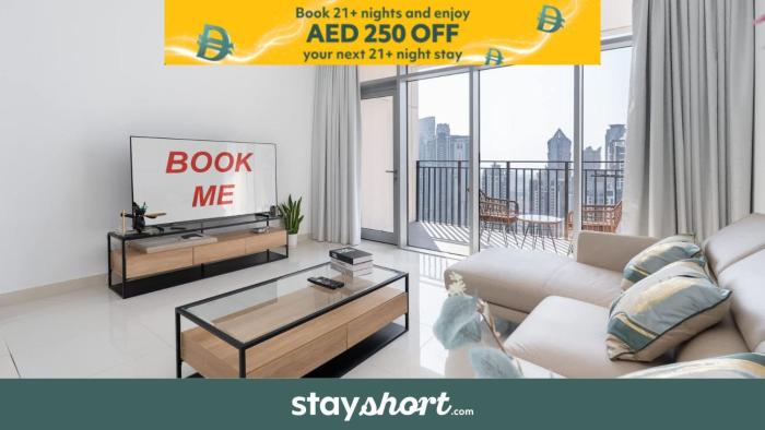 Free housekeeping visits during your stay - StayShort - Stunning 2BR Apartment in Downtown Sleeps 4