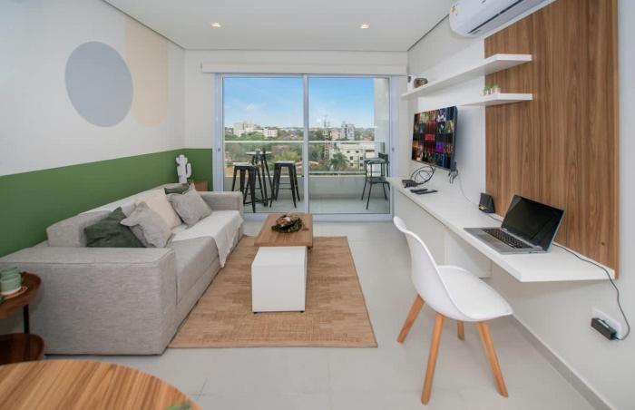 Sunny 1BR in Prime Asuncion Pool & Gym