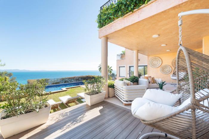 Ca Na Bruixa,con piscina y vista al mar