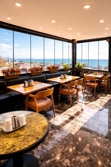 K a y a R o y a l H o t e l - Managed By Mmns Group - Sea View Terrace Restaurant - Complimentary Tea & Coffees Throughout The Day