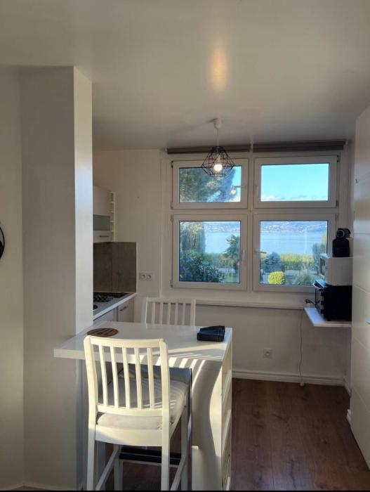 Studio meuble avec vue sur le lac Leman