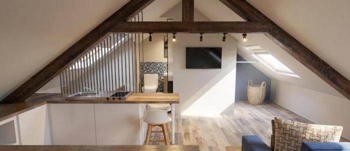 Sea view studio, city center-3