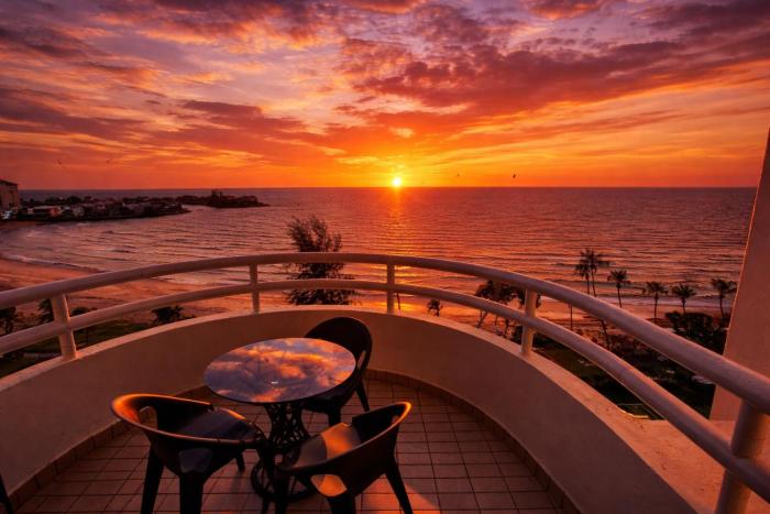 Beachfront Apartments with Sea View Balcony, Pool and Parking