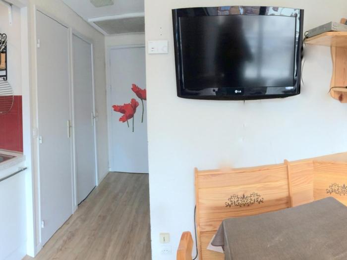 Studio lumineux 4 pers, proche pistes, parking, La Toussuire - FR-1-417-13