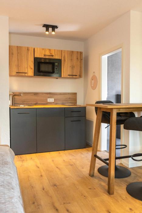 12-Modern saniertes Einzimmerapartment mit eigenem Garten inklusive WLAN