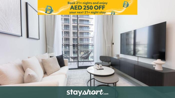 Free housekeeping visits during your stay - StayShort - Elegant 1BR in Binghatti House 4 Guests