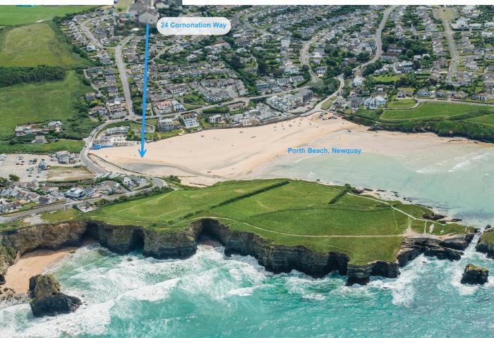 Porth Breeze 6 mins walk beach & coastal path