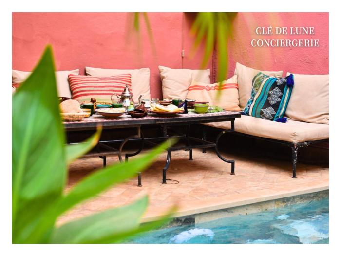Riad Rose Jade avec Jardin & Piscine - Centre de la Kasbah