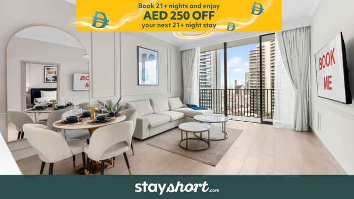 Free housekeeping visits during your stay - StayShort - Elegant 1 Bedroom in JVC that Sleeps 4 with Balcony