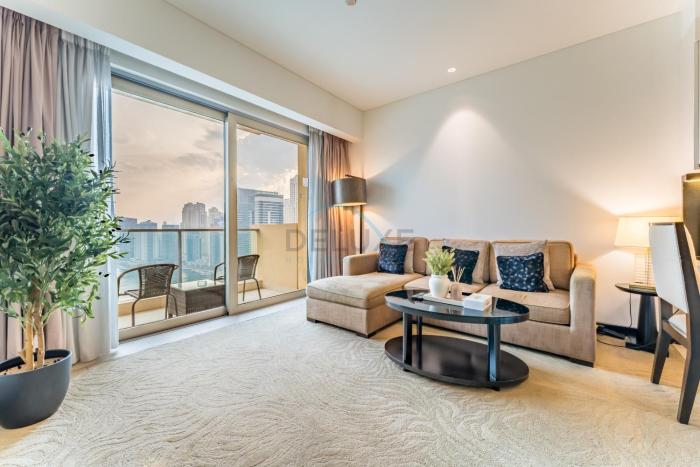 Sky-High 1BR with Stunning Direct Marina Views, Steps from the Metro and Offering Seamless Access to Marina Mall, The Address Residences, Dubai Marina by Deluxe Holiday Homes