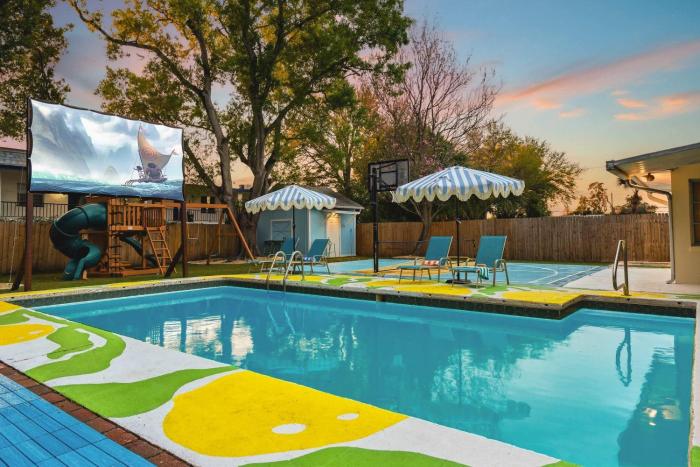 Heated Pool Playground Mini Golf Sports Court